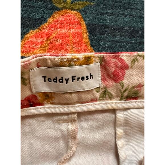 Teddy Fresh Pleated Floral Trouser Jeans Size 29 - Picture 5 of 8